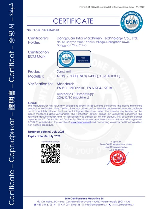 CE Export Certification