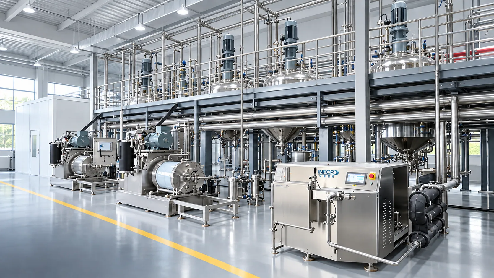 Illustrative visualization of INFOR production equipment