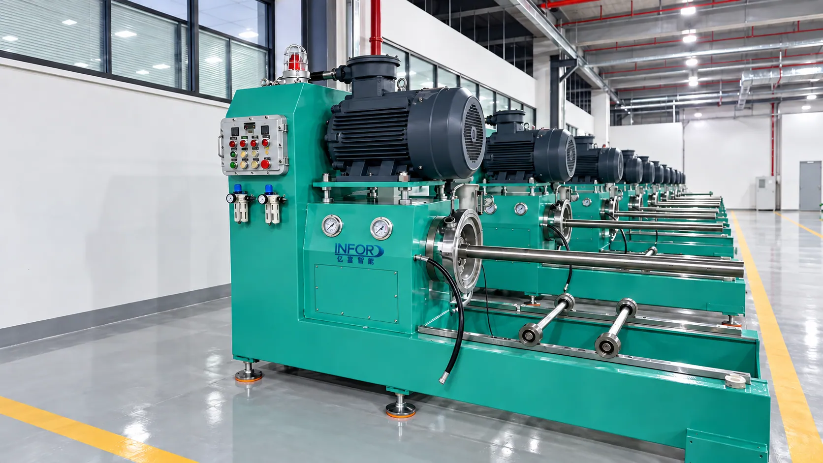 Illustrative visualization of INFOR production equipment