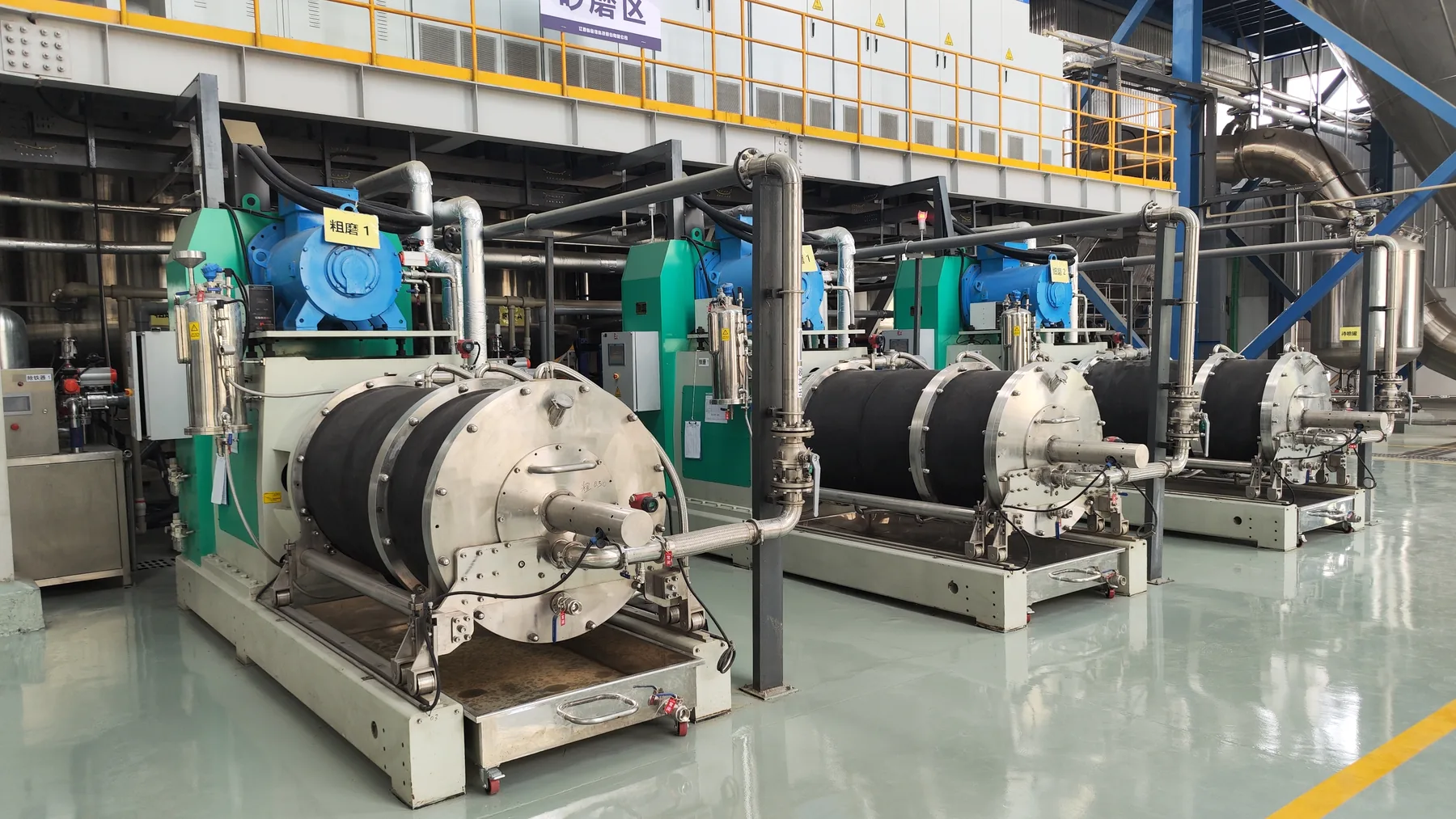 8,500 t/y project with 500L sand mills