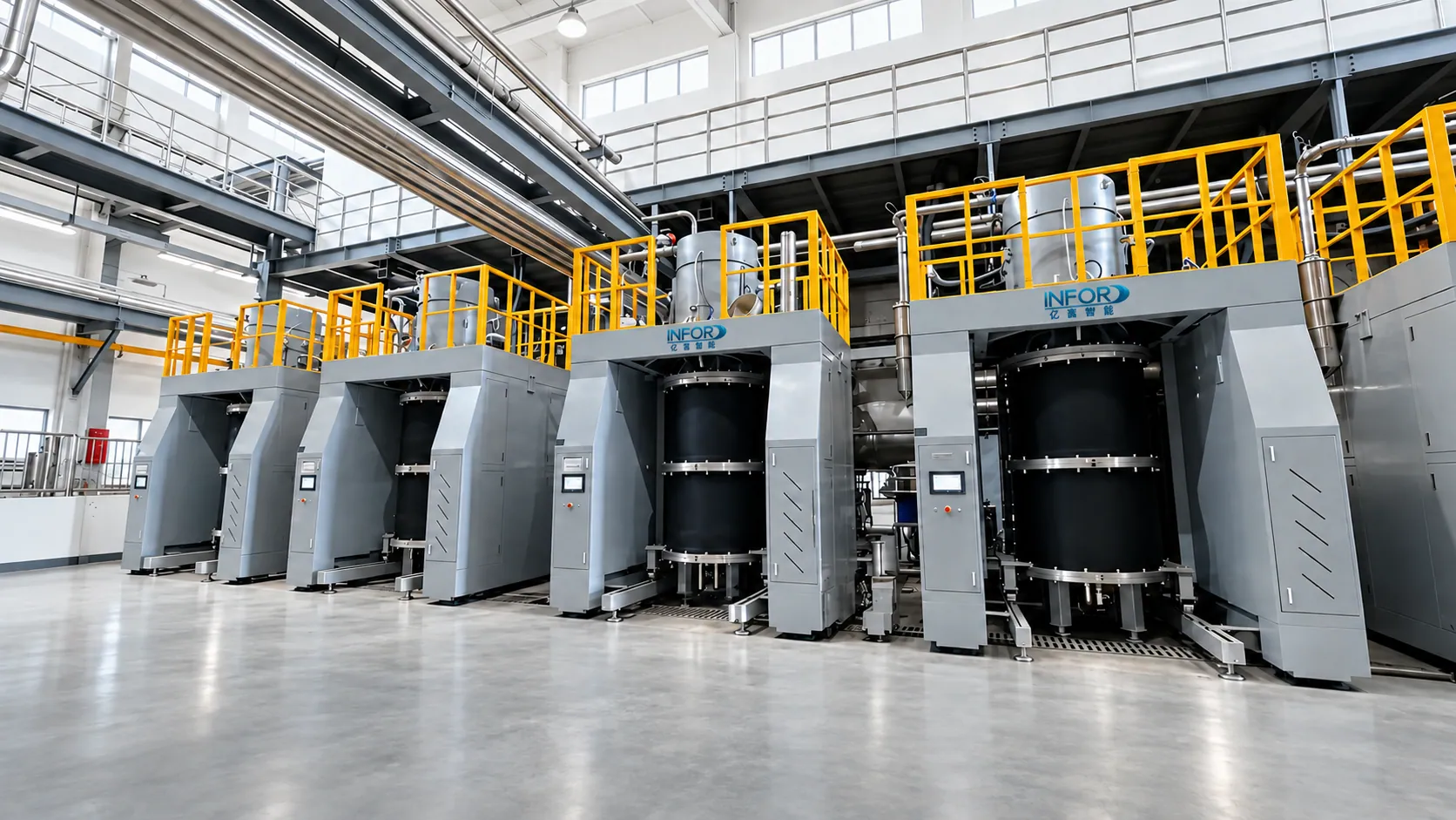 Illustrative visualization of INFOR production equipment