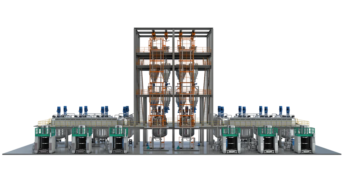 Lithium Battery Vertical Sand Mill Production Line